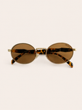 Golden Heritage Oval Sunglasses