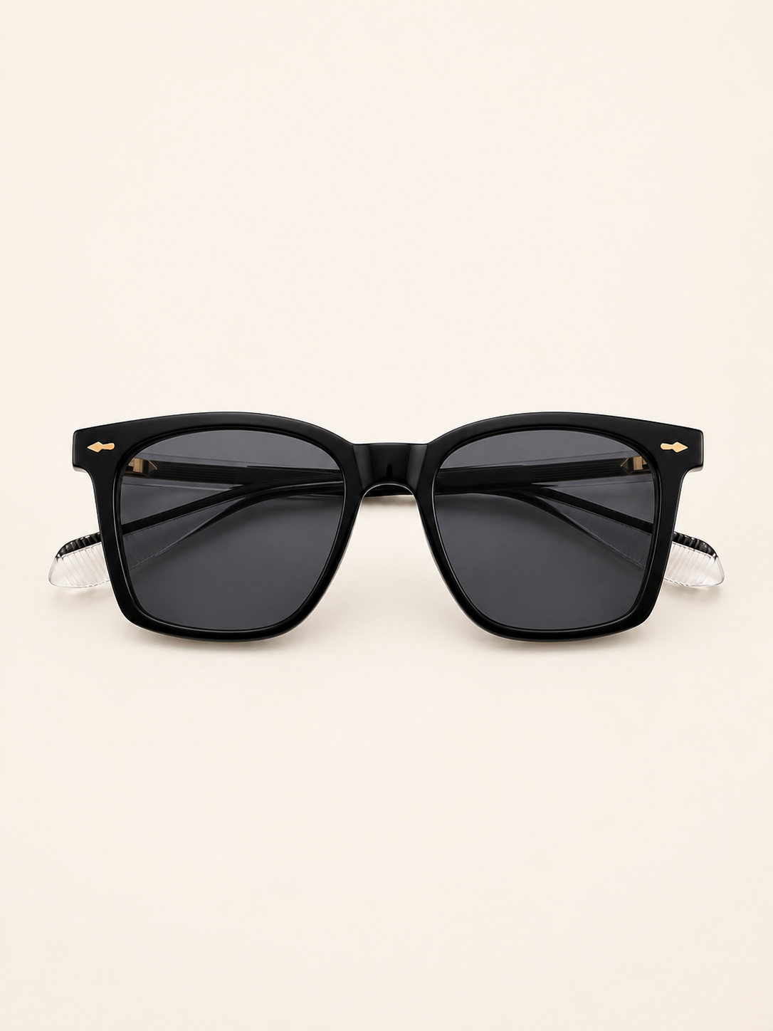 Classic Black Square Sunglasses