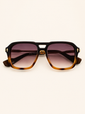 Classic Havana Square Sunglasses