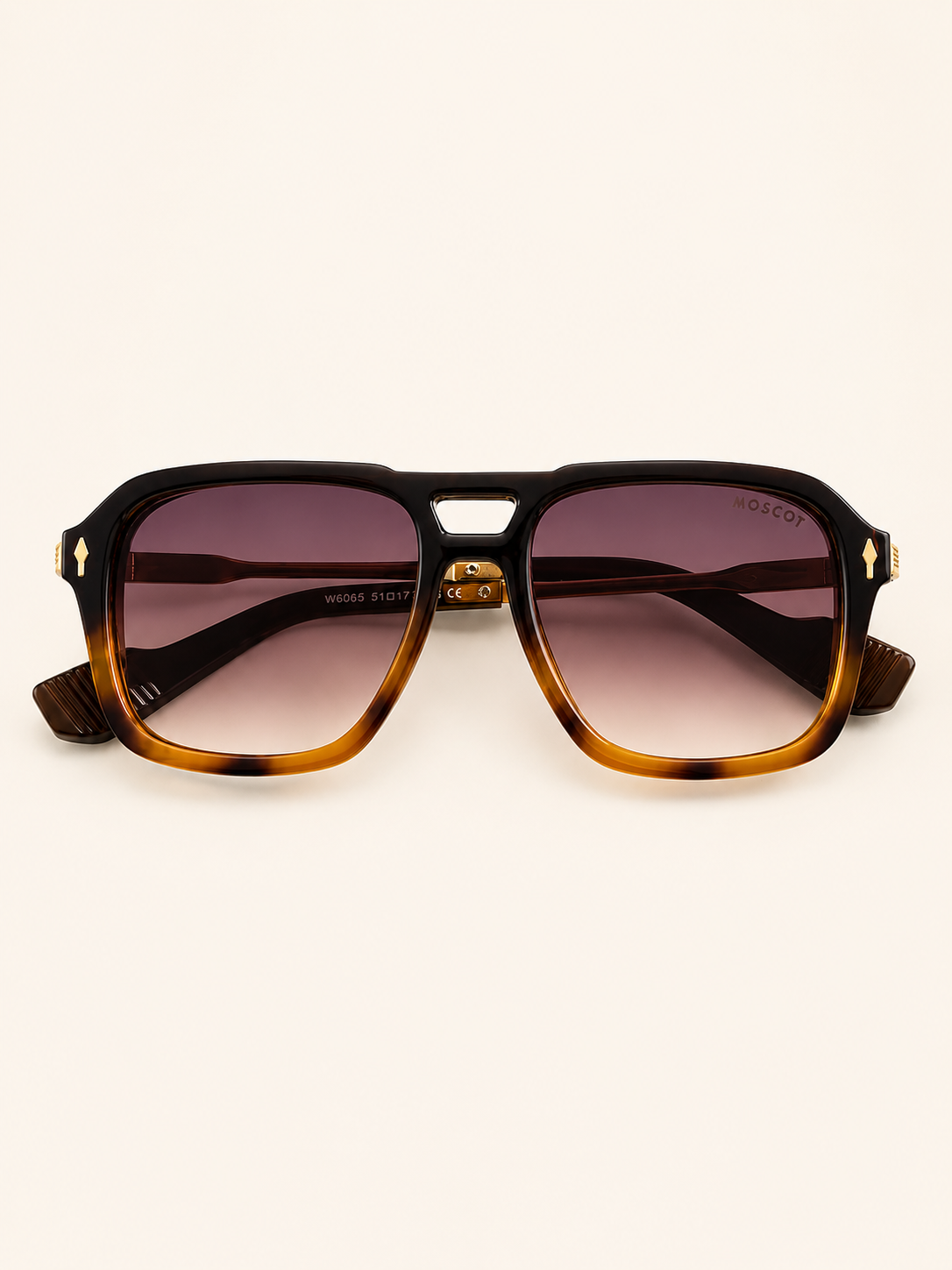 Classic Havana Square Sunglasses