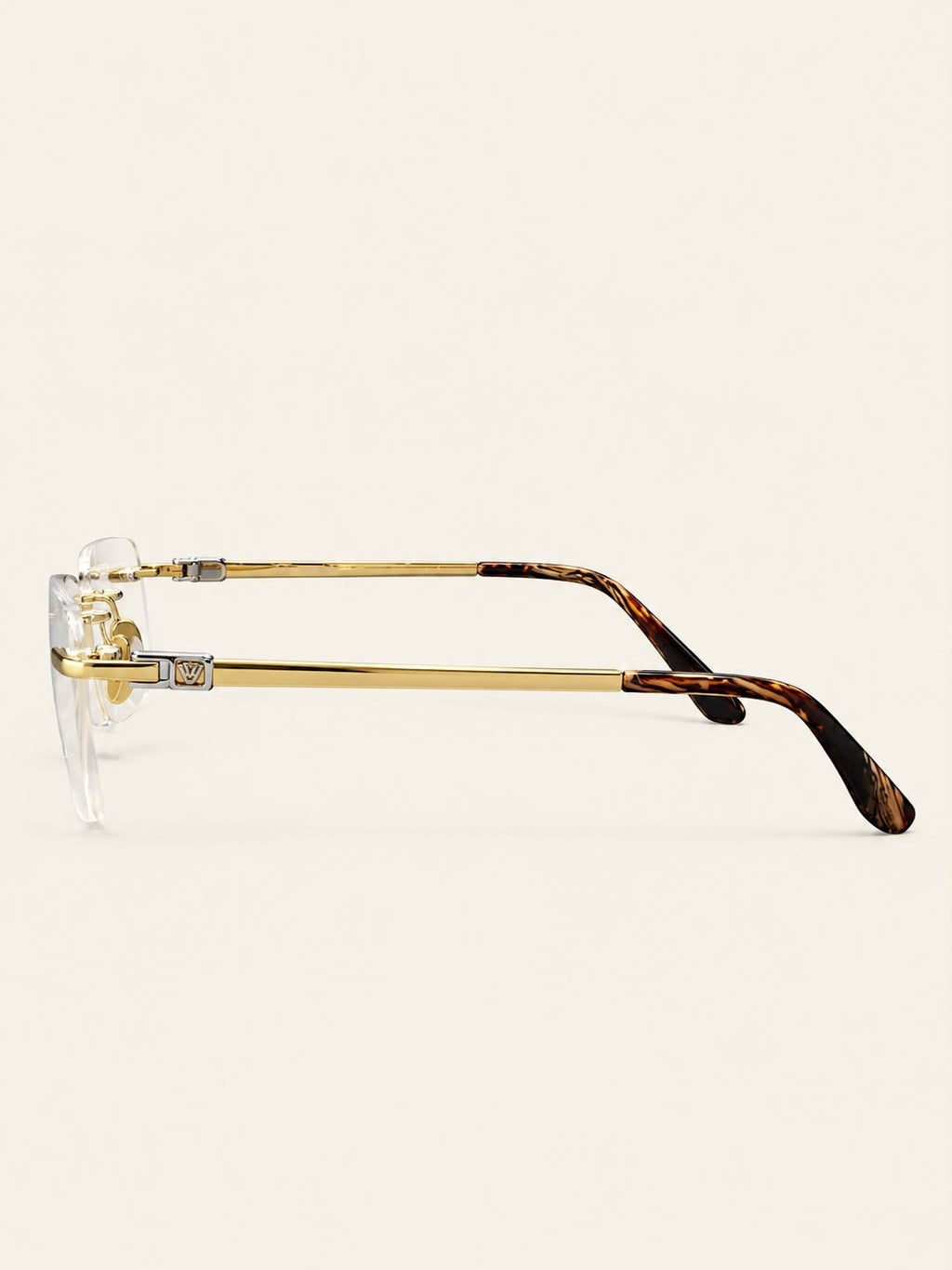 Rolex Titanium Rimless Frame — Gold